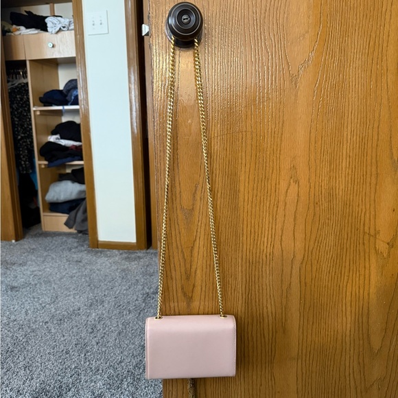 Authentic Yves Saint Laurent Mini Tassel Blush Crossbody with Gold Hardware - Picture 3 of 10